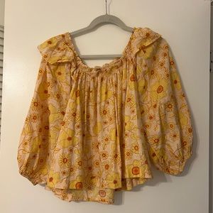 Free People floral blouse